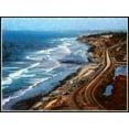 thumbnail image 2 of Bolokofsky, Ronald 32x25 Gold Ornate Wood Framed with Double Matting Museum Art Print Titled - Pacific Coast Highway, 2 of 4