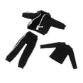 thumbnail image 2 of Figura de acción masculina a escala 1/12, ropa deportiva, camisa básica, pantalones casuales, abrigo, conjunto de piezas de ropa para muñeca de 6 Negro, 2 of 10