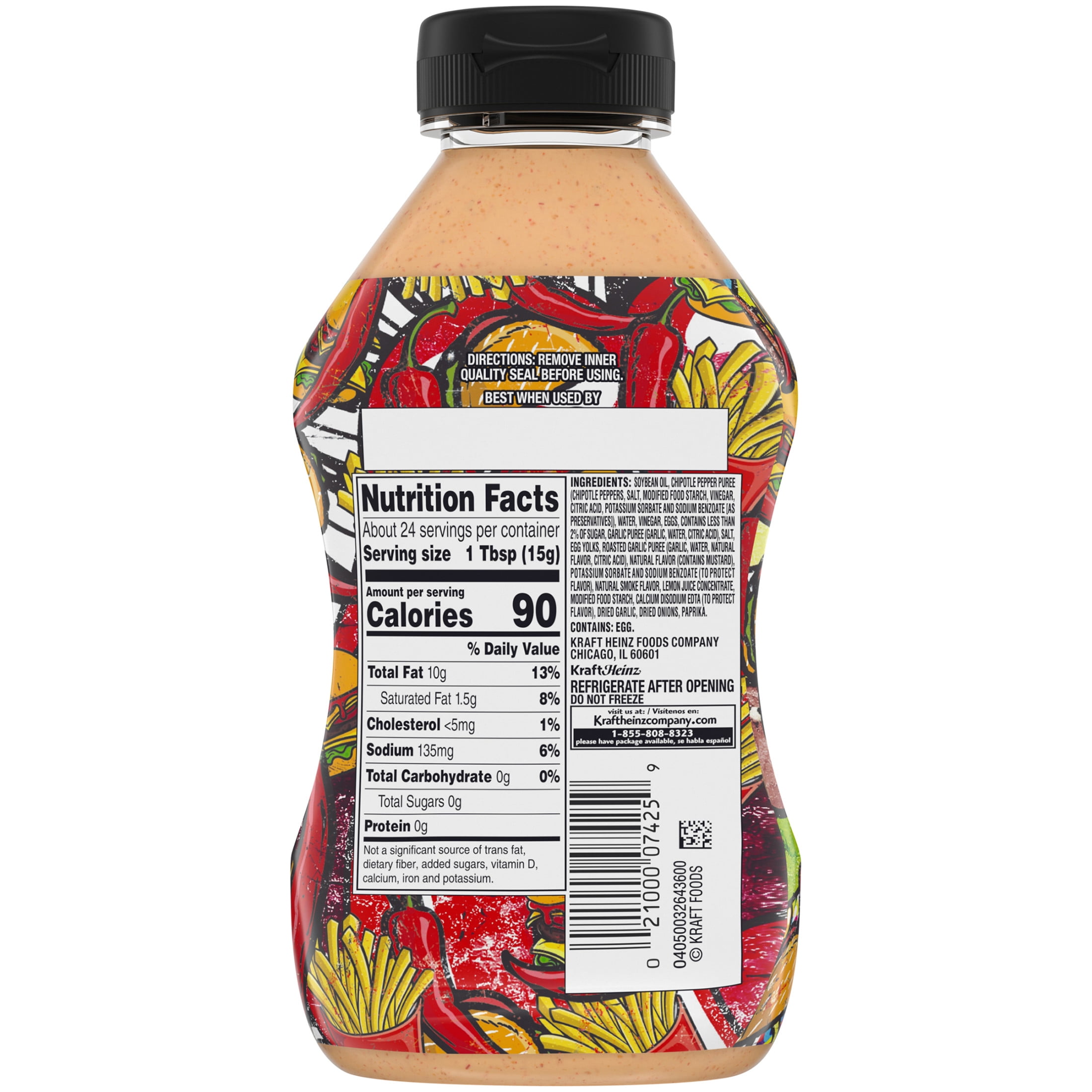 Wild Style Creamy Chipotle Kicker Sauce, 12 fl oz Bottle
