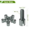thumbnail image 7 of Unique Bargains 2 Pcs M8 Motorcycle Clutch Brake Cable Adjuster Screw Aluminum Alloy Brake Clutch Line Adjusting Bolt for Motorbike Scooter Dirt Bike Titanium Tone, 7 of 7