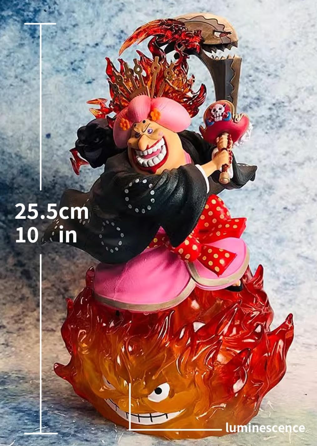New Four Emperors Big Mom Charlotte Linlin (Luminescence combat Ver) Character Anime Model Statue Action Figures Desktop Ornament Popular Decorations Fan Souvenirs Creative Gift Collectable