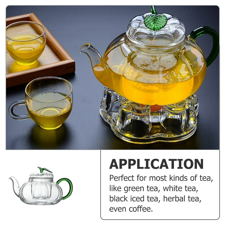 Glass Tea Infuser Kung Teapot Electric Kettle Gooseneck Pots Green