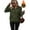 Army Green, variant on Cuteduck Women's plush sweatshirt long sleeve half zip pullover Top Winter Fleece hoodie S-2XL