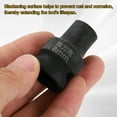 thumbnail image 5 of Uxcell 4 Point Square Socket 1/2" Drive 8mm Metric CR-V Impact Wheel Socket, 5 of 7