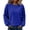 Royal Blue-B#8085gg, variant on Zorvxlyn Womens Fleece Sweatshirt Winter Warm Long Sleeve Crew Sweatshirt Women Oversized Streetwear Womens Shirts