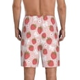 thumbnail image 5 of Cauagu Floral Strawberr Print Pajama Bottoms for Men Sleep Pajama Shorts Elastic Waistband Sleep Pajama Short Men's PJ Shorts -Large, 5 of 6