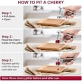 thumbnail image 3 of 304 Stainless Steel Olive Pitter Remover Seed Remover Portable Cherry Pitter Tool Kitchen Aid, 3 of 4