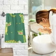 thumbnail image 7 of Cute Crocodile Print Cotton Face Towel Soft Hand Towel Absorbent Bathroom Towel for Kitchen Hotel, 7 of 7
