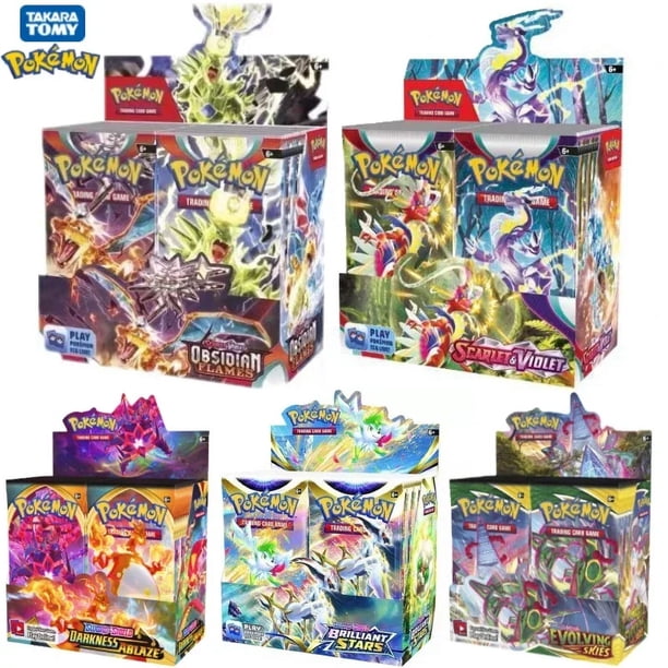 Pokmon Cards TCG: 324Pcs Scarlet & Violet Evolutions Booster Box 36 Pack  Box Rare Booster Pack Vamx Collectible Card Toys Gifts | Walmart en lnea