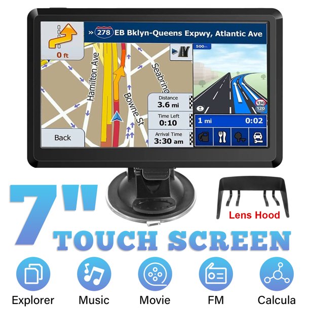 7 Inch Car & Truck GPS Navigation System 256MB+8GB Navigator 78 Canada