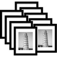 thumbnail image 1 of Set de marcos de fotos Wiscet 11 x 14 negros para fotos de 8 x 10 (x9), 1 of 7