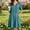 *Blue, variant on ClodeEU Women's V Neck Embroidered Short Sleeve Mini Dress,Casual Loose Dress with Pockets Beige,Women's Plus L