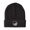Black, variant on Beanie Yin Yang Wolf Silver Embroidery, One Size, Orange