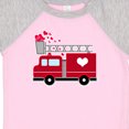 thumbnail image 3 of Inktastic Valentine's Day Red Firetruck with Pink Hearts Gift Baby Boy or Baby Girl Bodysuit, 3 of 4