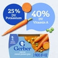 thumbnail image 4 of Gerber Stage 2 Baby Food, Carrot Sweet Potato Pea Puree Tubs, Baby Puree, 2PK 8 oz, 4 of 16