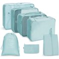 thumbnail image 1 of Bolsa de almacenamiento de viaje, conjunto de siete piezas, subenvases de cosméticos para lavado digital, bolsa de almacenamiento para ropa, zapatos, equipaje, bolsa de viaje, 1 of 6