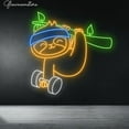 thumbnail image 2 of Glowneon Sloths Weightlifting Neon Sign, Sloths Weightlifting Led Sign, Gym Neon Decor Sign, 2 of 4