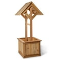 thumbnail image 1 of All Things Cedar 5-Ft Outdoor Wishing Well Planter Box for Flowers and Plants, 1 of 8