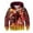 Brick Red, variant on Boys Christmas Long Sleeve Hooded Sweatshirt Digital Print Athletic Series Loose Fit Sportswear Top Kids Youth Clothes