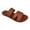 Brown, variant on Htigea Women's Gladiator Flat Slides Sandals Fisherman Strappy Sandals Ankle Strap Sandals Summer Beach Dress Shoes for Women