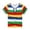 Multicolour, variant on RTKFRFLM Boys Colorful Striped Tee Short Sleeve Casual Crewneck Cotton Top Orange 6-7 Years