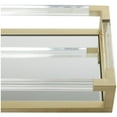 thumbnail image 4 of CosmoLiving by Cosmopolitan 20", 18"W Gold Metal Mirrored Tray with Acrylic Handles, 2-Pieces, 4 of 7