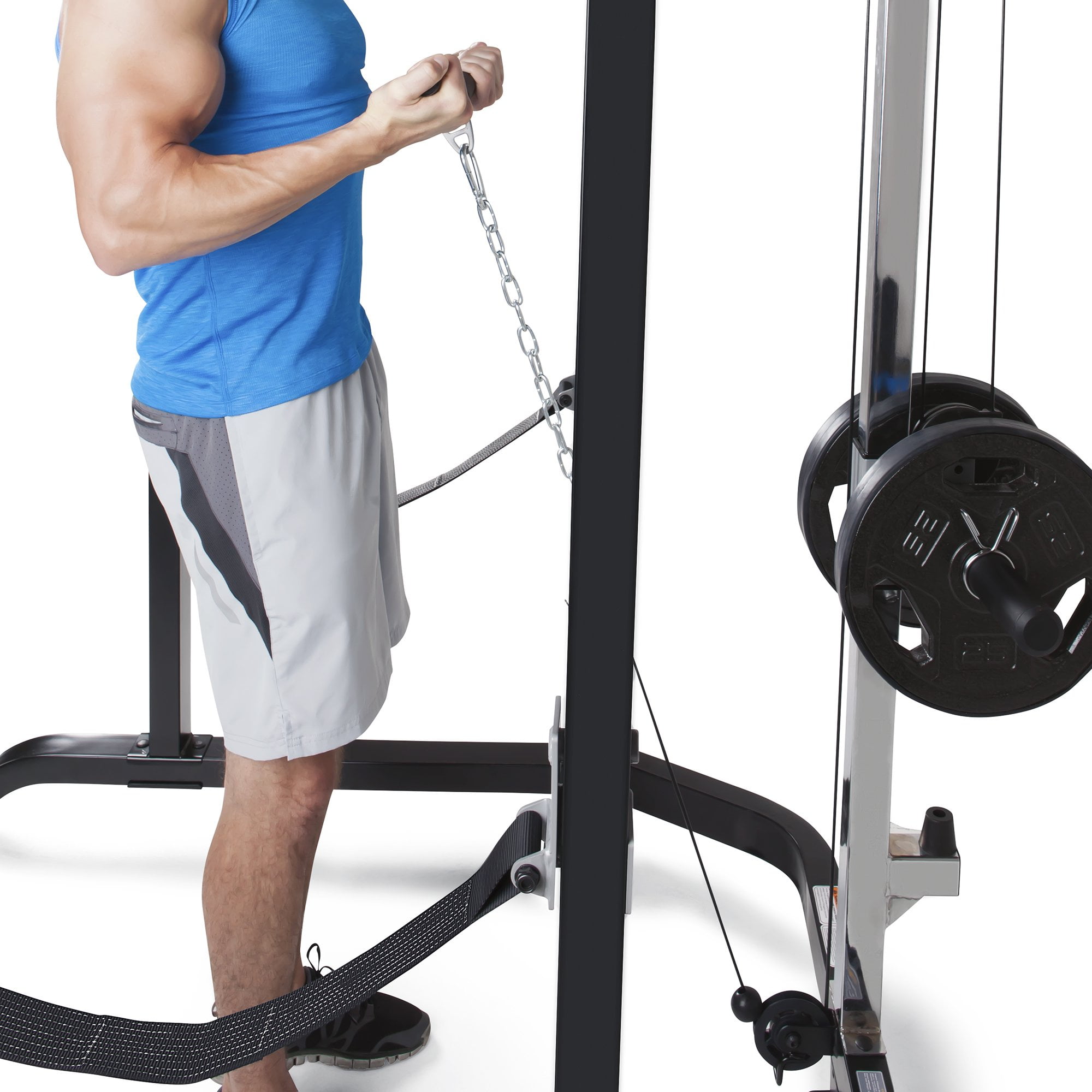 Marcy Pro Full Cage And Weight Bench Personal Home Gym Total Body Workout System Walmart Com Walmart Com