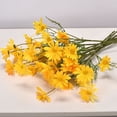 thumbnail image 6 of GRNSHTS 12Pcs Artificial Daisy Flowers 20" Outdoor UV Resistant Silk Flowers Fake Wildflowers Faux Greenery Shrubs Plants with Stems Arrangements for Home Garden Vase Decor (Yellow), 6 of 13