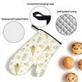thumbnail image 3 of Cauagu Gold Christmas Tree Print Oven Mitts and Pot Holders 4 pcs Set,Extra Thicken Long Kitchen Oven Glove Potholders BBQ Gloves-Oven Mitts and Pot Holders(11 Inch), 3 of 6