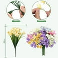thumbnail image 4 of Artificial Daffodils Flowers, 4 Bundles Fake Flowers No Fade UV Resistant Faux Silk Flower Bouquet for Indoor Outdoor Home Garden Window Decor, 4 of 7