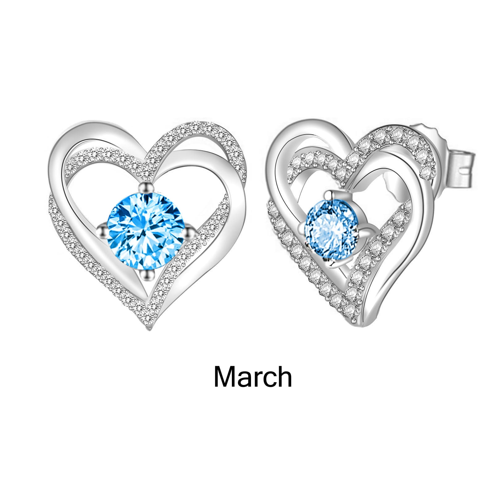 Tuscom Ladies Birthstone Earrings 