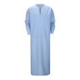 thumbnail image 2 of ZZHZGZ Mens 4Th of July Shirt Men T Shirts Pack Mens V Neck Long Sleeve Kaftan Thobe Long Gown Shirt Robe Casual Gown Xxl, 2 of 8