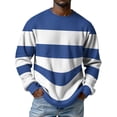thumbnail image 2 of OIOLOYJM Mens Waffle T Shirts Casual Solid Color Long-Sleeve Knitted Shirts Crewneck Basic Pullover Tops Summer Work Clothes White XL, 2 of 4