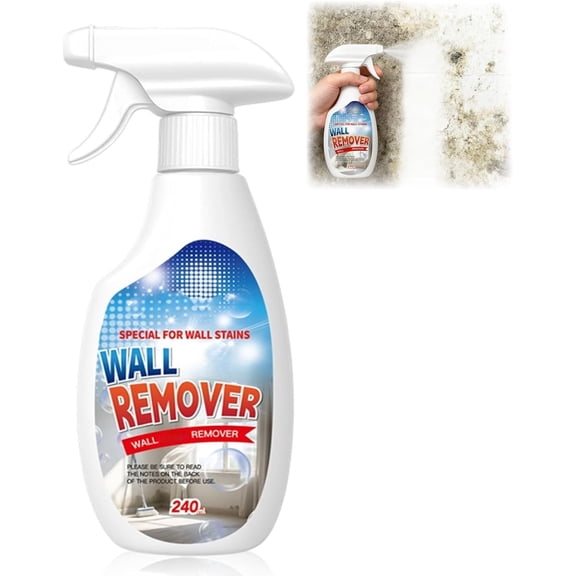 Wall Mold Remover Spray, Highly Effective Formula for Stains, Dust and Dirt on Multi-Surfaces Including Wood, Tile, Fabric, Bathrooms, and Kitchens