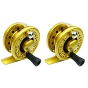 2 Pack Ice Fishing Reel Vessel Wheel Gear Tackel Tackle Easy to Catch Smooth Operation