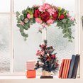 thumbnail image 4 of Guirnalda Floral de arco navideño, tema de Festival rústico para decoración de puerta de fiesta de boda, 4 of 6