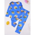 thumbnail image 4 of ATAIKU 3-8Y Toddler and Little Boy Pajamas Set Kids Long Sleeve Tee and Pants Wheel Loader Sleepwear Boys 2-Piece Jammies, 4 of 12