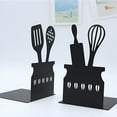 thumbnail image 3 of CCOCC Book Ends,Premium Metal Bookends,L-Shaped Design Book Ends Decorative, 3 of 4