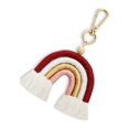 thumbnail image 1 of CNKOO Weaving Rainbow Keychains Bohemian Style Fashion Accessory Chic Woven Hanging Decor Keyholder Decoration Colorful Bag Pendant, 1 of 8