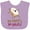 Lavender, variant on Inktastic No Crusts, No Rules- Silly PB&J Sandwich on the Loose Boys or Girls Baby Bib
