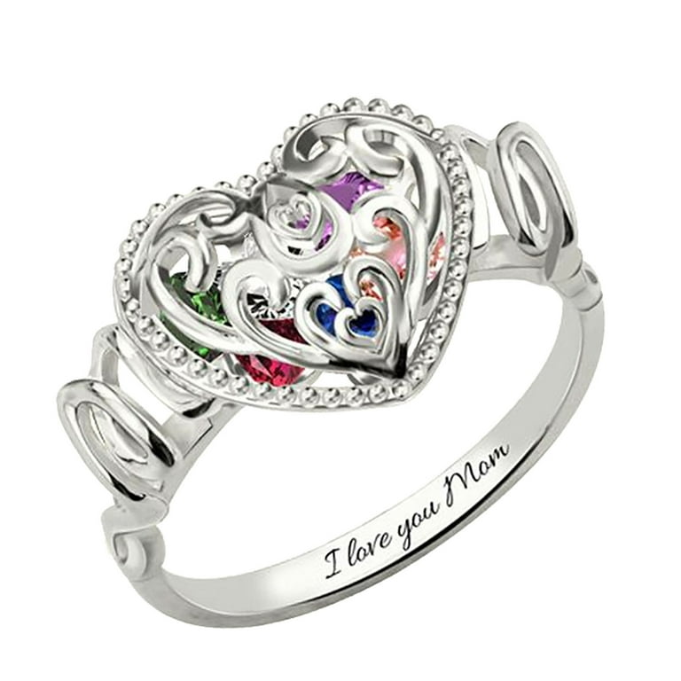 Stainless steel moissanite engagement rings deals
