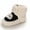 Black, variant on Girls Shoes Christmas Gift Unisex Newborn Baby Cotton Booties Non-Slip Sole for Toddler Boys Girls Infant Winter Warm Fleece Cozy Socks Shoes Save Big