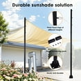 thumbnail image 4 of golytefs 2 Pack Shade Sail Poles 10FT Outdoor Sun Shade Poles Heavy Duty Shade Pole Kit, 4 of 9