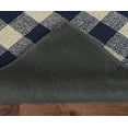 thumbnail image 4 of Garland Rug Country Living Buffalo Plaid Polypropylene Navy/Ivory Indoor/Outdoor Area Rug, 5' x 7', 4 of 7