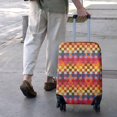 thumbnail image 3 of Colorful Geometric Pattern Luggage Cover Fashion Suitcase Cover Baggage Covers Fit 25-28 Inch Luggage (Go Travel), 3 of 5