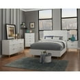 thumbnail image 2 of Origins by Alpine White Pearl Wood 2 Drawer Nightstand in White, 2 of 4