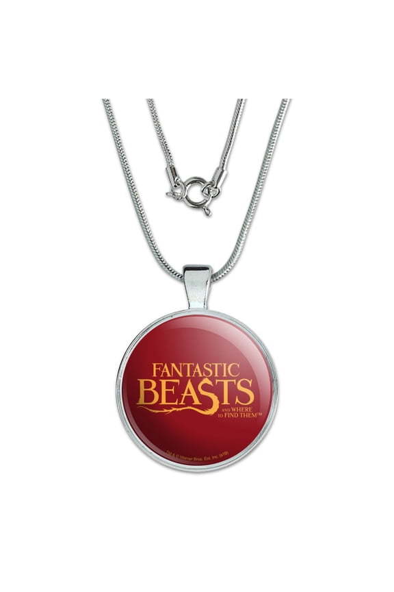 Fantastic Beasts and Where to Find Them Logo 1" Pendant with Sterling Silver Plated Chain