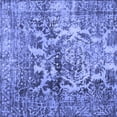 thumbnail image 1 of Ahgly Company Indoor Square Abstract Blue Contemporary Area Rugs, 8' Square, 1 of 4
