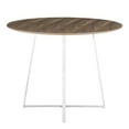 thumbnail image 5 of Cosmo Contemporary/Glam Dining Table in Chrome and Walnut Wood Top by LumiSource, 5 of 7