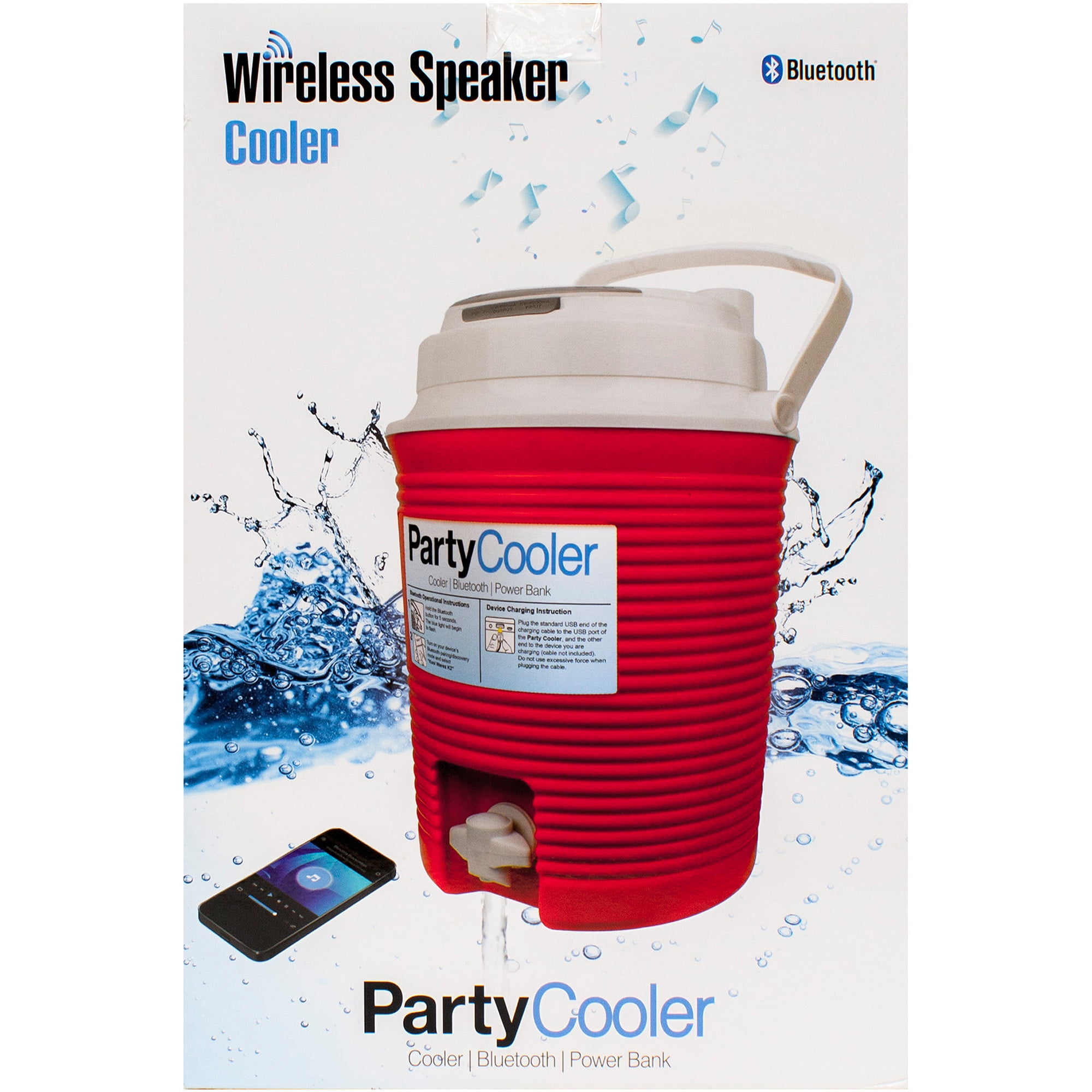 party cooler with speakers